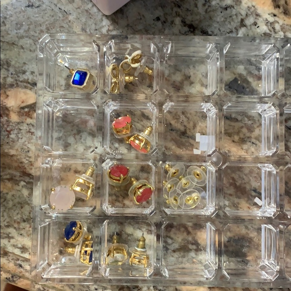 Lot of 7 Kate spade earrings and extra backs